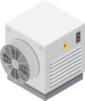 Air conditioning in isometric style png