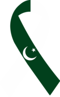 3D Flag of Pakistan on ribbon. png