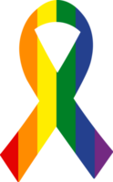 bandeira de arco-íris lgbtq de ilustração 3d png