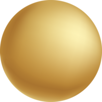 Golden circle ball illustration png