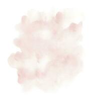 Abstract light pink watercolor stain shape vector
