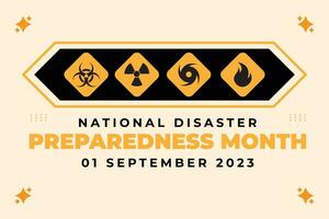 Disaster Preparedness Month vector