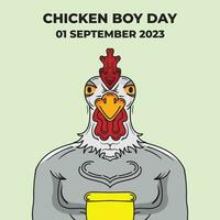 CHiken Boy Day vector