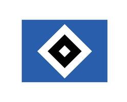 hamburguesa sv club logo símbolo fútbol americano bundesliga Alemania resumen diseño vector ilustración