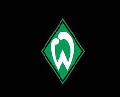 Werder bremen club logo símbolo fútbol americano bundesliga Alemania resumen diseño vector ilustración con negro antecedentes