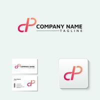 Modern DP logo Design. Gradient  logo Template vector