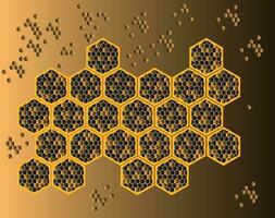 Vector background image in the form of structured hexagons. The texture is developed on the basis of honeycomb