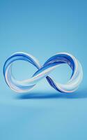 Abstract curve line, Mobius belt, 3d rendering. photo