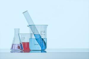 Lab and experimental apparatus,abstract conception,3d rendering. photo