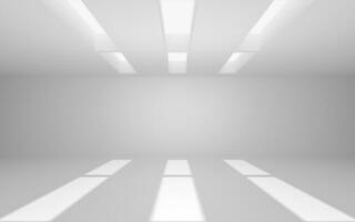 The white empty room, 3d rendering. photo