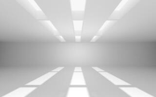 The white empty room, 3d rendering. photo