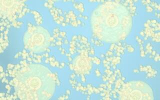 Infected bacteria, germs and fungus, 3d rendering. photo