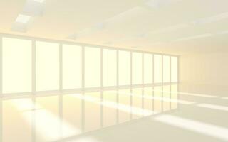 The white empty room, 3d rendering. photo