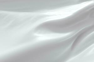 Flowing white cloth, white background, 3d rendering. photo