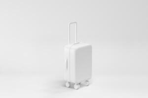 Luggage with white background, 3d rendering. photo