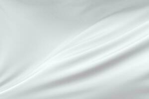 Flowing white cloth, white background, 3d rendering. photo