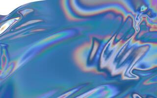 Gradient wave cloth, fluid color background, 3d rendering. photo