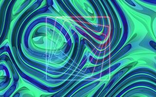 Gradient wave cloth, fluid color background, 3d rendering. photo