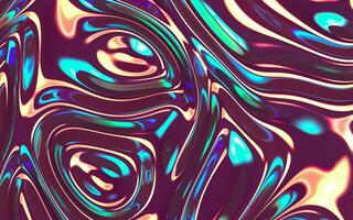 Gradient wave cloth, fluid color background, 3d rendering. photo