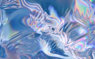 Gradient wave cloth, fluid color background, 3d rendering. photo