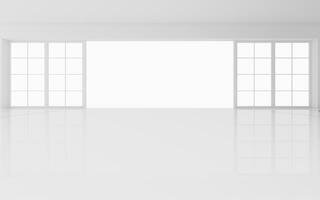 The white empty room, 3d rendering. photo