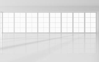 The white empty room, 3d rendering. photo