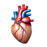 Human Heart Ai generative png
