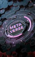 The concept of Metaverse, 3d rendering. photo