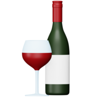 Drink 3d rendering isometric icon. png