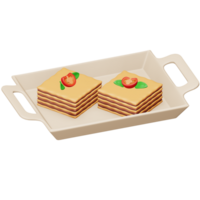 Food Stuffing 3d rendering isometric icon. png