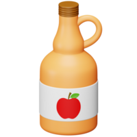 Cider 3d rendering isometric icon. png