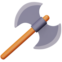 Axe 3d rendering isometric icon. png