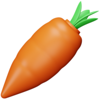 Carrot 3d rendering isometric icon. png