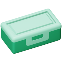 Food Container 3d rendering isometric icon. png