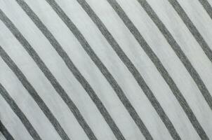 White Color Striped Fabric Texture Background photo