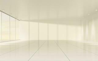The white empty room, 3d rendering. photo