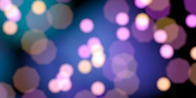 Glittering purple lights with dark background, 3d rendering. photo