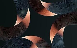 Abstract curve geometry background, 3d rendering. photo