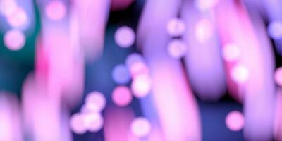 Glittering purple lights with dark background, 3d rendering. photo