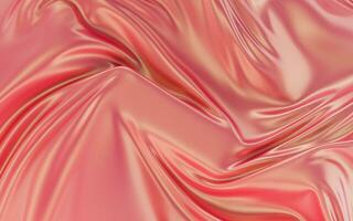 Flowing cloth, wave pattern, 3d rendering. photo