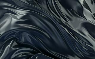 Flowing cloth, wave pattern, 3d rendering. photo