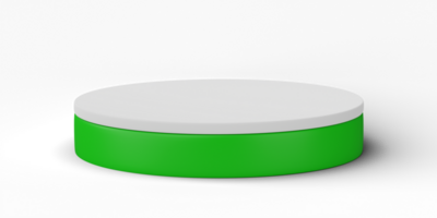 3d, cylinder podium visa scen av minimal geometrisk plattform bas isolerat på transparent bakgrund png fil