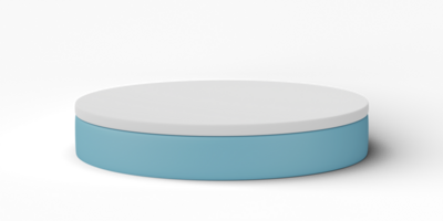 3D, cylinder podium display scene of minimal geometric platform base isolated on transparent background png file
