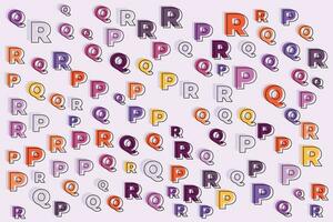 Graphic study trendy seamless pattern with letters vector