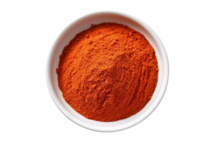 pepper powder on isolated background.Healthy and vegan concept.Created with Generative AI technology. png