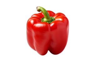 Fresh Sweet red pepper on isolated background.Health food concept.Created with Generative AI technology. png