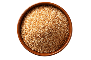 quinoa nel il ciotola su isolato sfondo.sano e vegano concetto.creato con generativo ai tecnologia. png