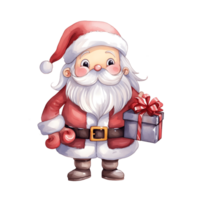 Water Colors The Gift of Christmas on Transparent PNG Background ai generator