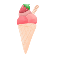 ghiaccio crema fragola dolce png