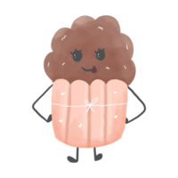 söt muffin illustration png